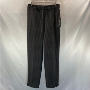 Rachel Zoe Charcoal Pinstripe Straight Leg Trousers